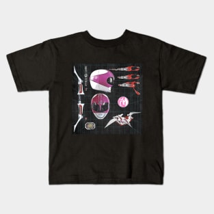 Pink Power Weapons Kids T-Shirt